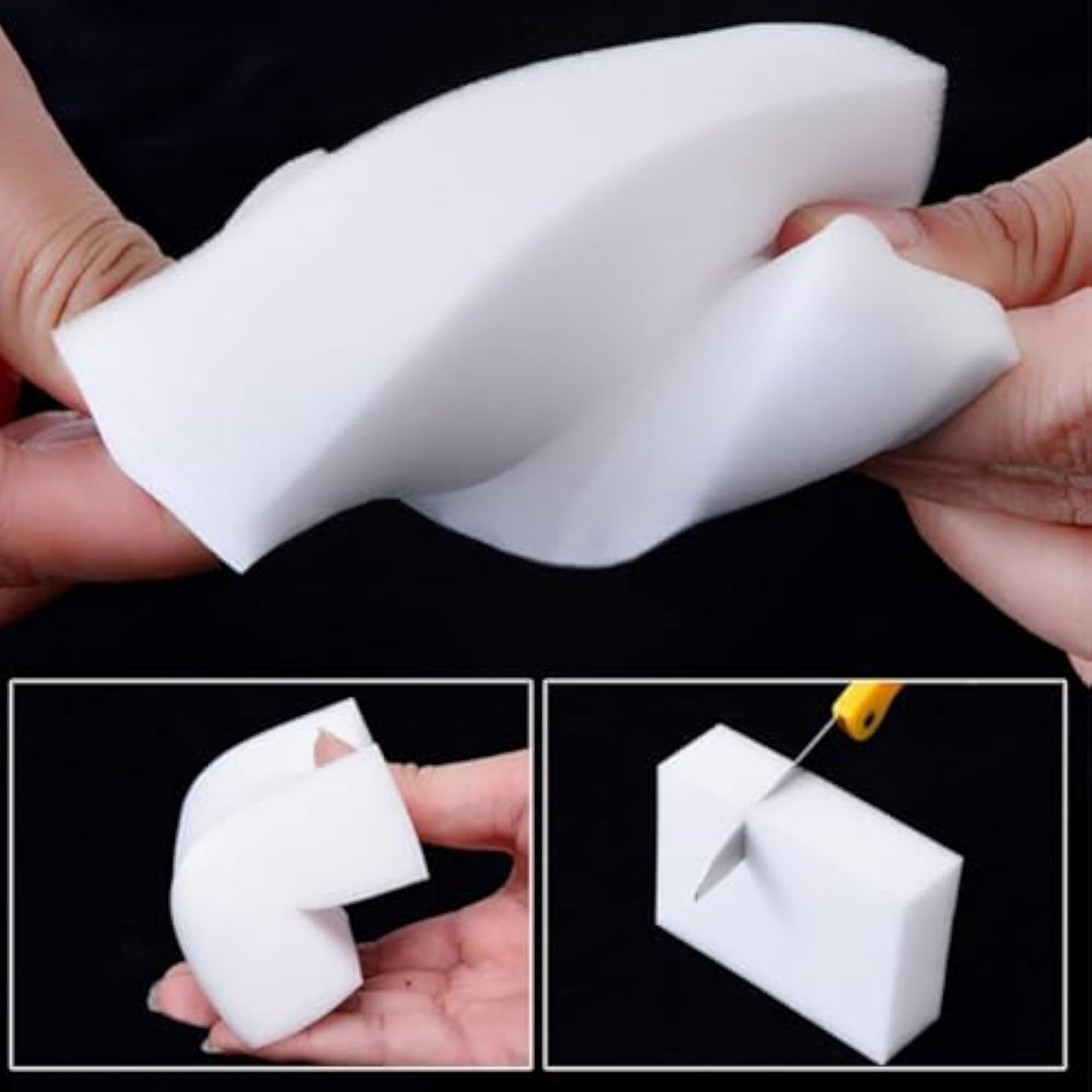 Nomad Non-Scratch Cleaning Sponges for Kitchen & Bathroom, Pack of 4